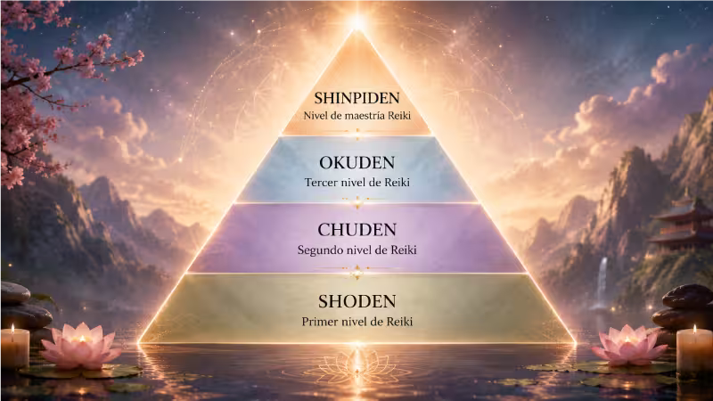 Los Niveles del Reiki - Del primer contacto con la energía a la maestría: qué se aprende en cada nivel del Reiki Usui, qué son las iniciaciones y cómo saber cuándo estás listo/a para avanzar.