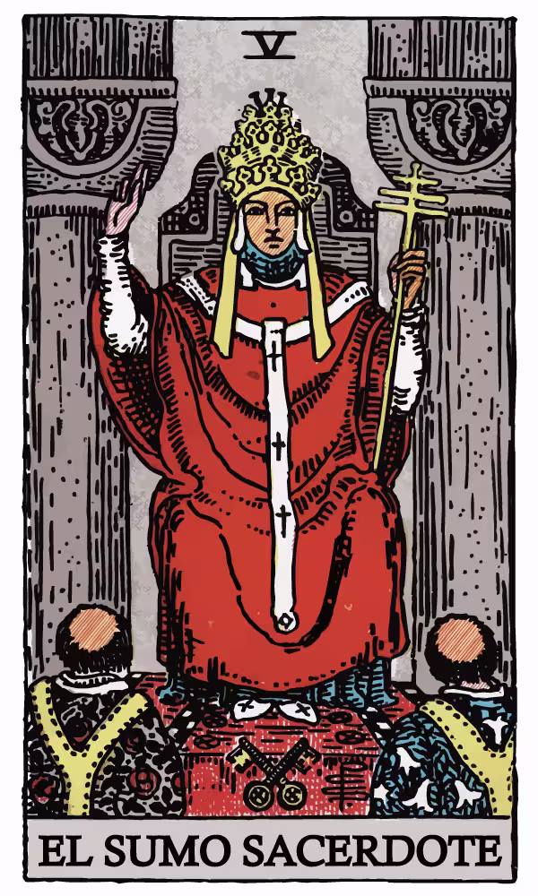El Sumo Sacerdote — Arcano Mayor V del Tarot