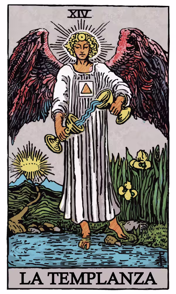 La Templanza — Arcano Mayor XIV del Tarot