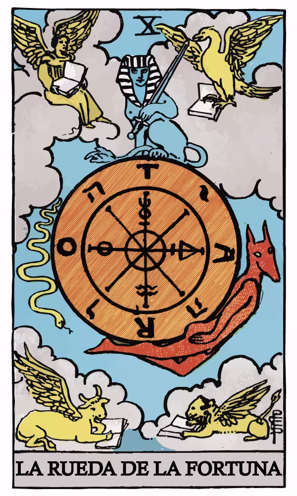Arcano 10 — La Rueda de la Fortuna — Matriz del Destino